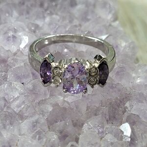 Purple stones Ring.